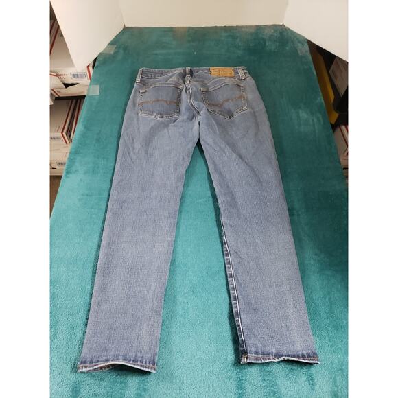 American Eagle Jeans Size 29x30 Mens Blue Pants Denim Stretch Mid Rise Skinny - Picture 12 of 14
